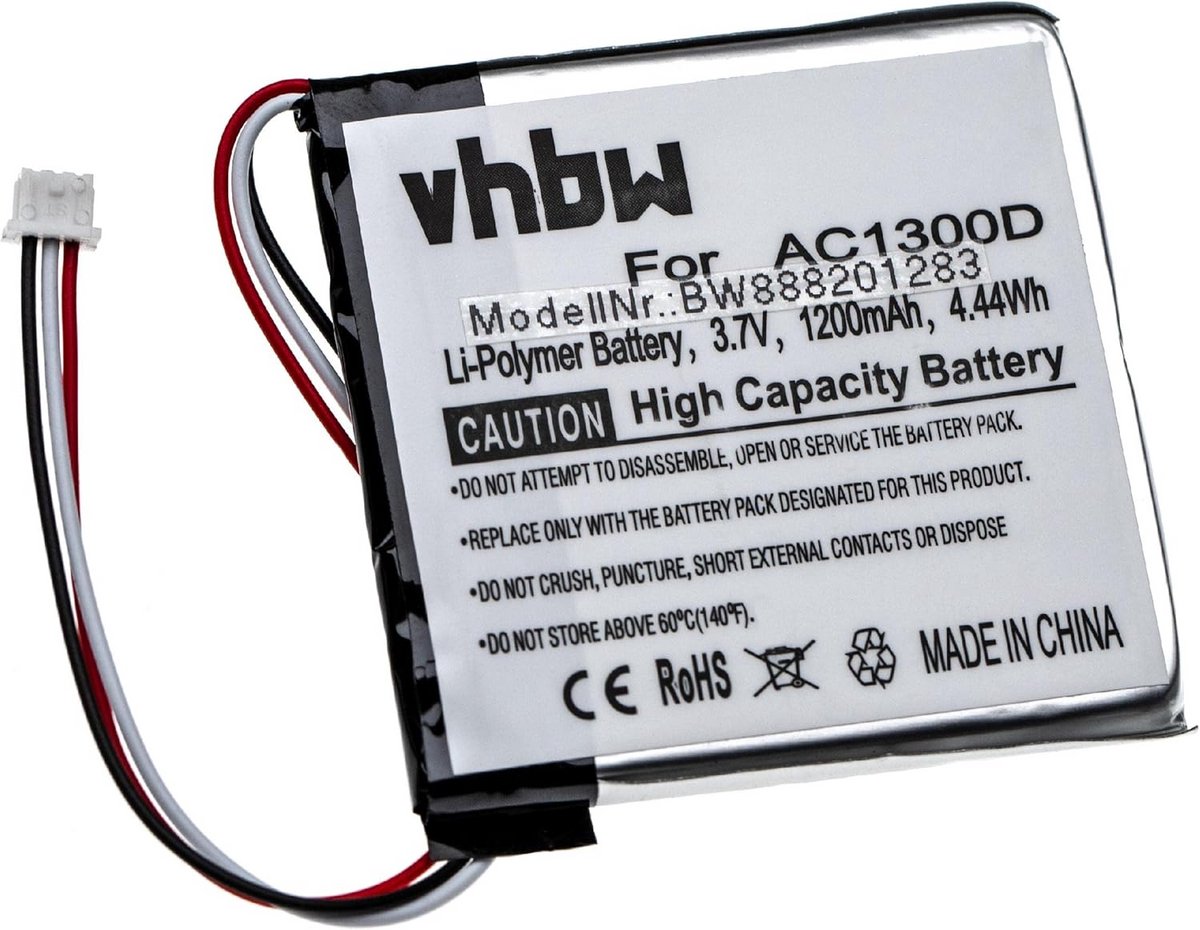 Vervangende Accu voor Angelcare AC1320 Ouderunit Babyfoon - 1200 mAh Li-Polymeer Batterij