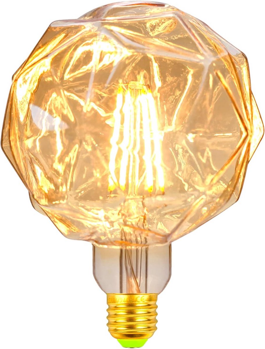 Grote LED Gloeilamp Vintage Warm Wit E27 4W Decoratieve Kristallen Stijl Verlichting