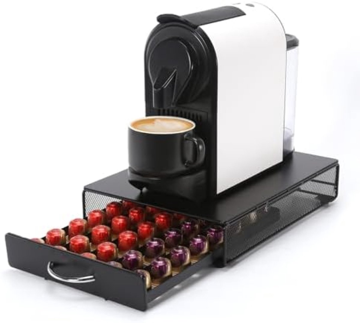 Compacte koffiecapsulehouder voor 40 capsules - ruimtebesparende keukenorganizer