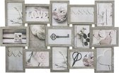 Grote Fotolijst voor 15 Foto's - Collage Lijst 72x45 cm - Wanddecoratie
