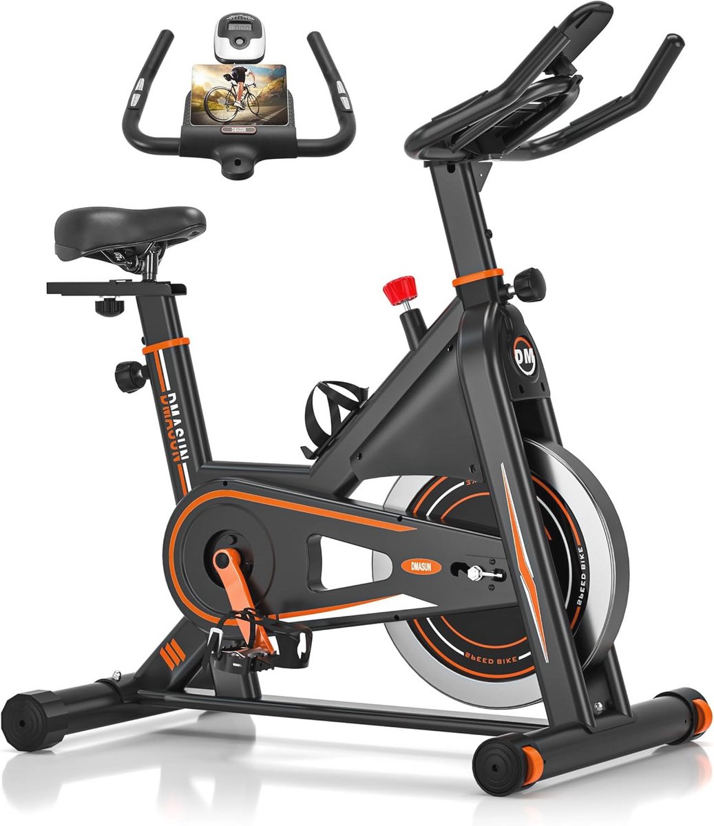 Hometrainer met Magnetische Weerstand en LCD-Monitor - Fitnessfiets voor Cardiotraining tot 160 kg