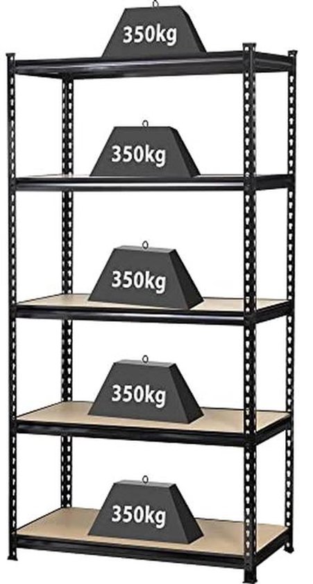 PROREGAL Heavy Duty Rek Giant Elephant Blauw 180x180x45cm Lade 200kg Kelderrek Steekrek Garagerek Opbergrek 1274409439