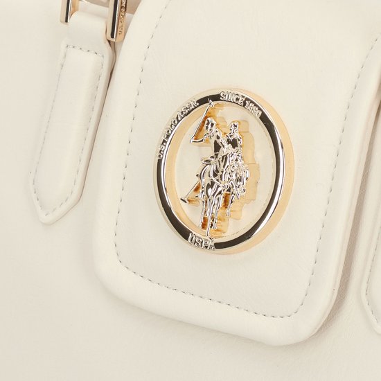 U.S. POLO ASSN. Sac à épaule bandoulière Sac à main Jodhpur Double Handle Bag Ivory Écru