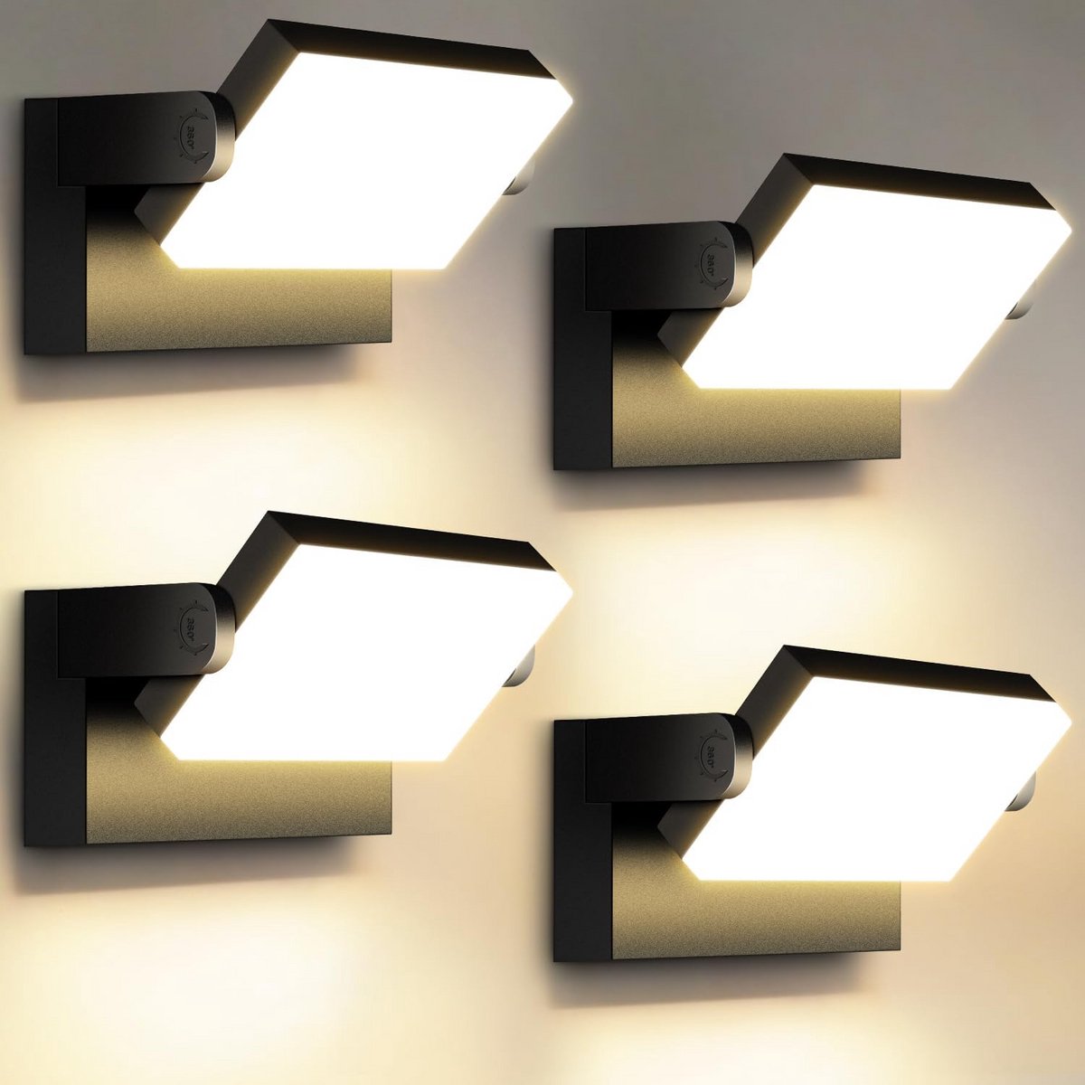 40 W Verstelbare Wandlamp voor Buiten met Draaibaar Ontwerp - Waterdichte LED Spot voor Terras en Tuin