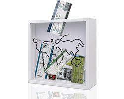 Grote Driehoekige Herinneringen Box voor Tickets en Objecten met Voorvak