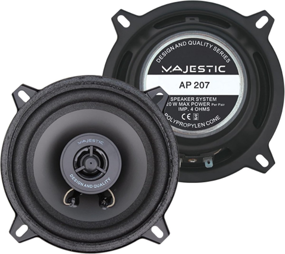 2-Weg Auto Speaker 130mm - 80W Vermogen - Universele Montage