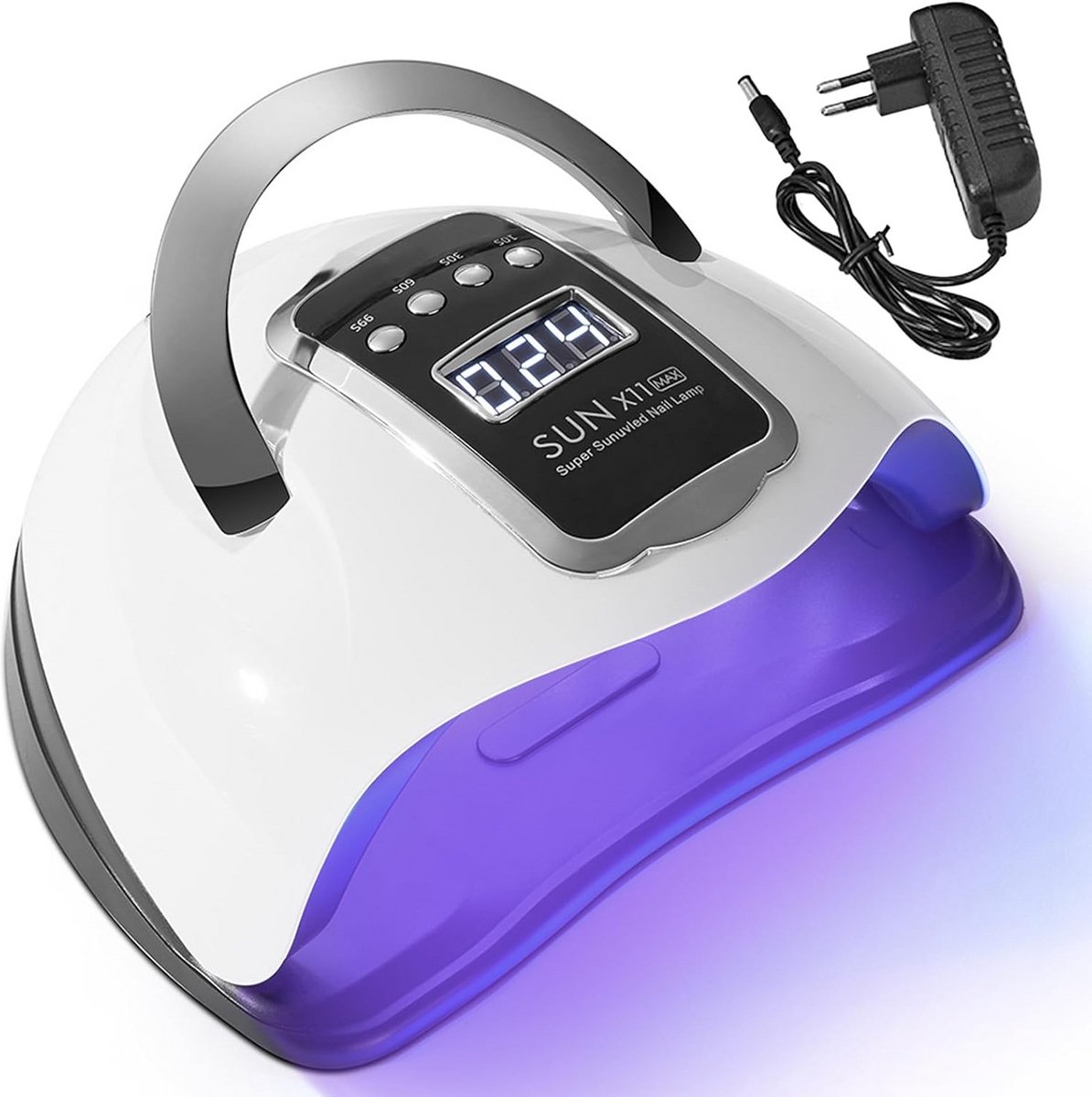 Professionele UV LED Nagellamp 280W met 4 Timers en LCD Display voor Gel Nagels