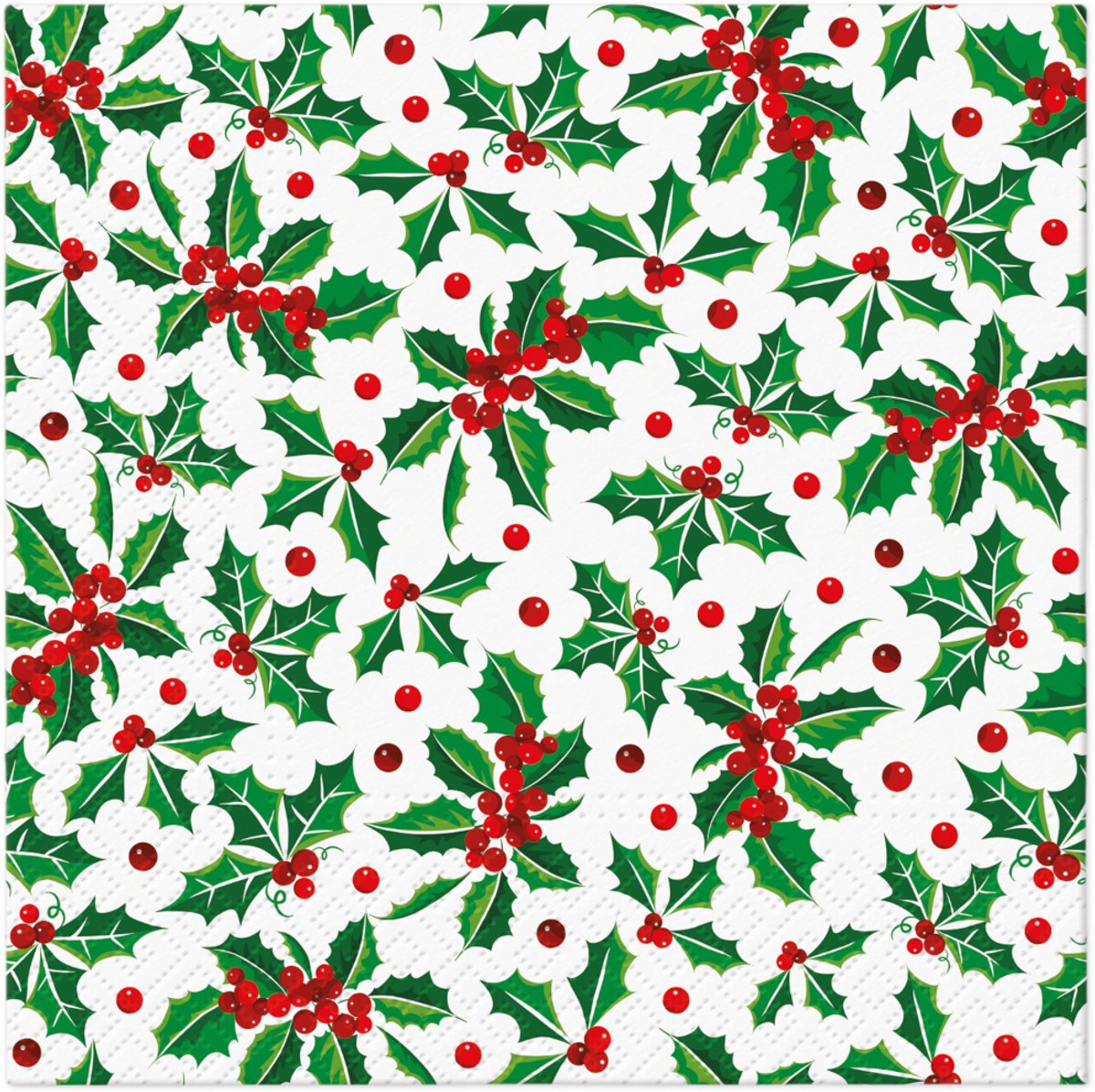 PAW - Lunch servetten - Holly Pattern