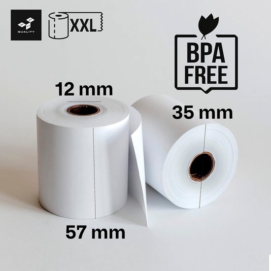 20 X Roll Papier Thermal Für Kassettenrecorder Gehäuse Pos