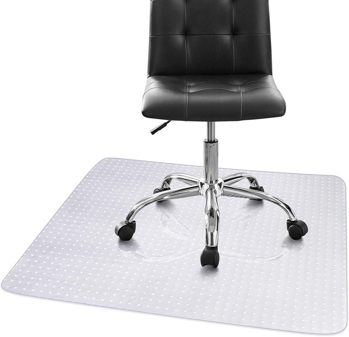 Transparante PVC Stoelmat voor Harde Vloeren en Tapijt - XXL Vloerbeschermer met Grip Nopp