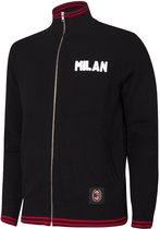 COPA - AC Milan 1960 Retro Voetbalvest - Geborduurd - Heren - Zwart - XXL
