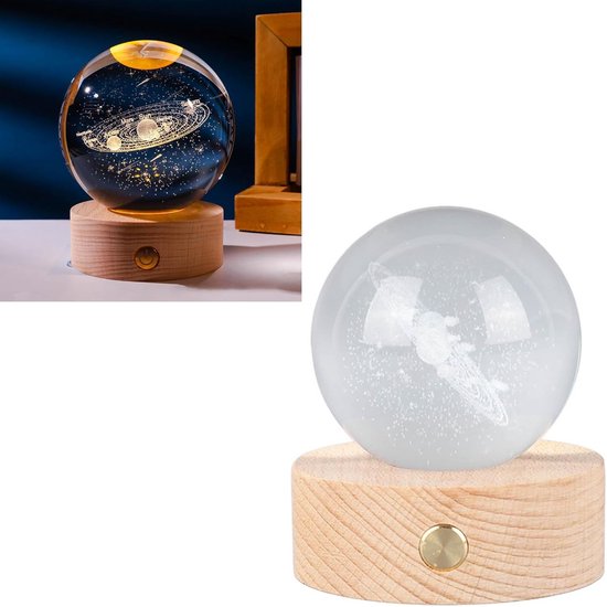 3D Kristallen Nachtlampje - Lichtgevend Sculptuur voor Kinderen en Tieners — afbeelding 2