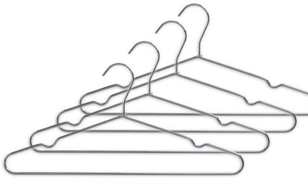 Jas Hangers 40cm - 4 Stuks - Metalen Meerkleurig Kleerhangers