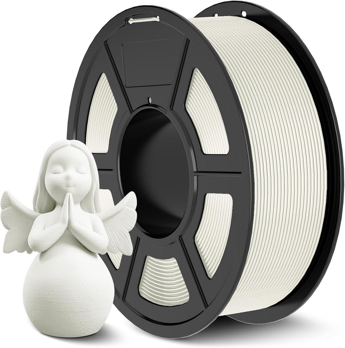ABS Filament 1.75 mm Wit - 1 kg Spoel, Anti-Warping, Hoge Impactbestendigheid, Temperatuurbestendig