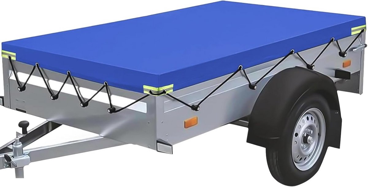Afdakzeil voor aanhangwagens 220x120 cm - Versterkt PVC 750 kg