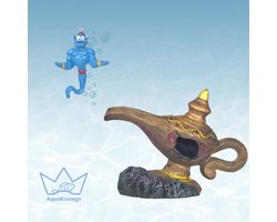 AquaKonings - Aquarium decoratie - Ornamenten - Aladdin's magische lamp- 15x8.5x12