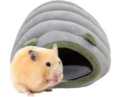 Comfortabele Cavia Verbergplaats - Konijnenhuis Hol Accessoire - Geschikt voor Divers Kleine Dieren - Grijs