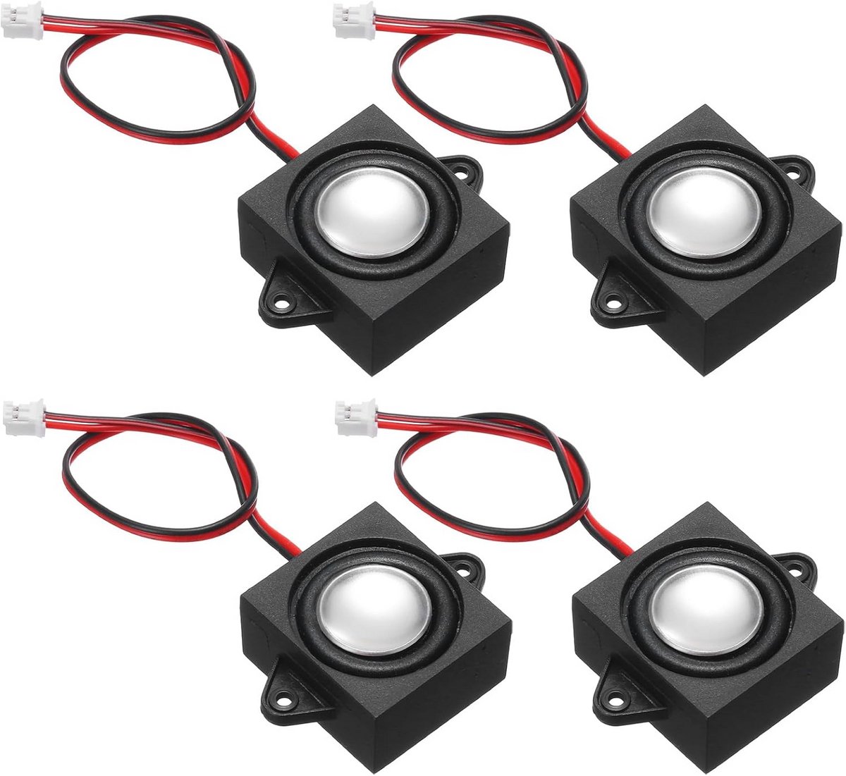 Set van 4 Mini Luidsprekers 3 Watt 4 Ohm voor Elektronische Projecten en Apparatuur