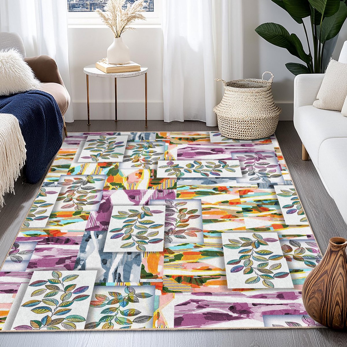 Mila Home - Tapijt Vloerkleed Rechthoek - Wasbaar - Antislip - OEKO-TEX Gecertificeerd - Voor Woonkamer, Slaapkamer, Keuken & Hal -160 3