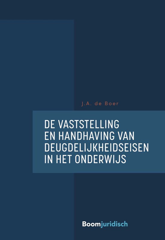 De vaststelling en handhaving van deugdelijkheidseisen in he ... - cover