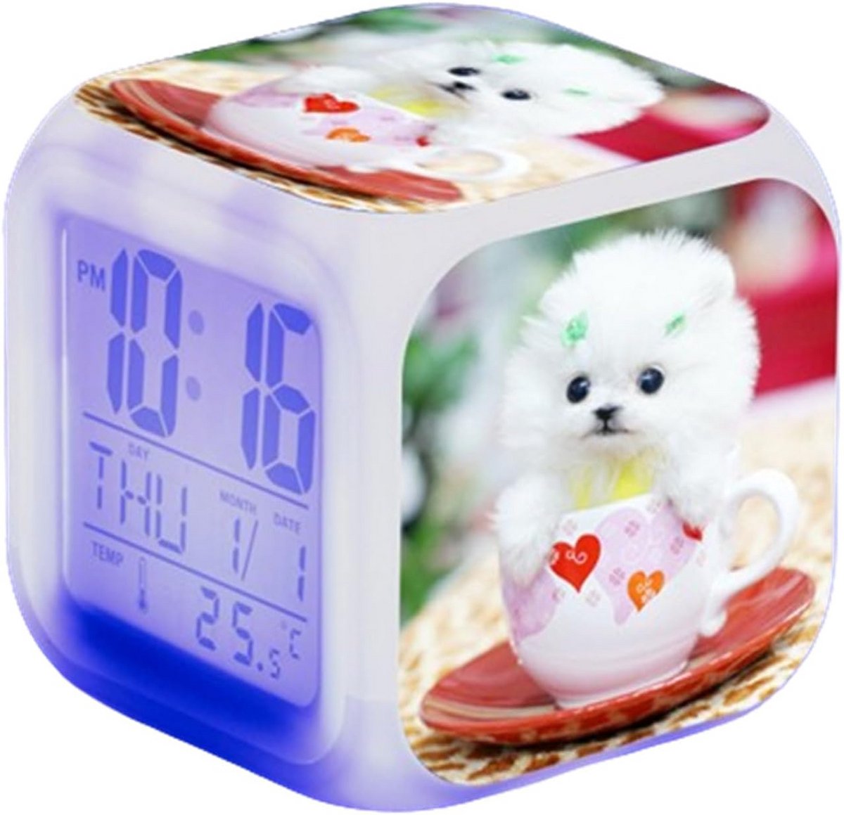 Digitale LED Wekker met Nachtlampje en Temperatuurweergave