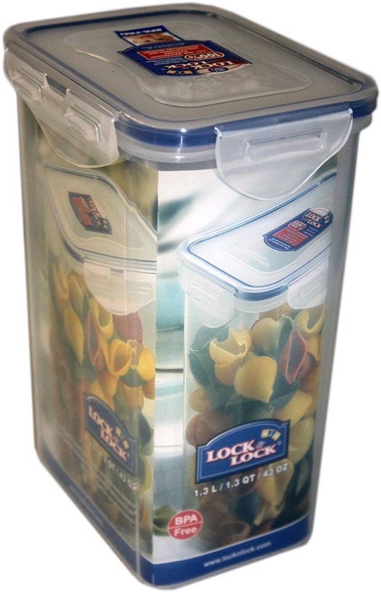 Luchtdichte Bewaardoos 1,3 Liter - Rechthoekige Vershoudbox