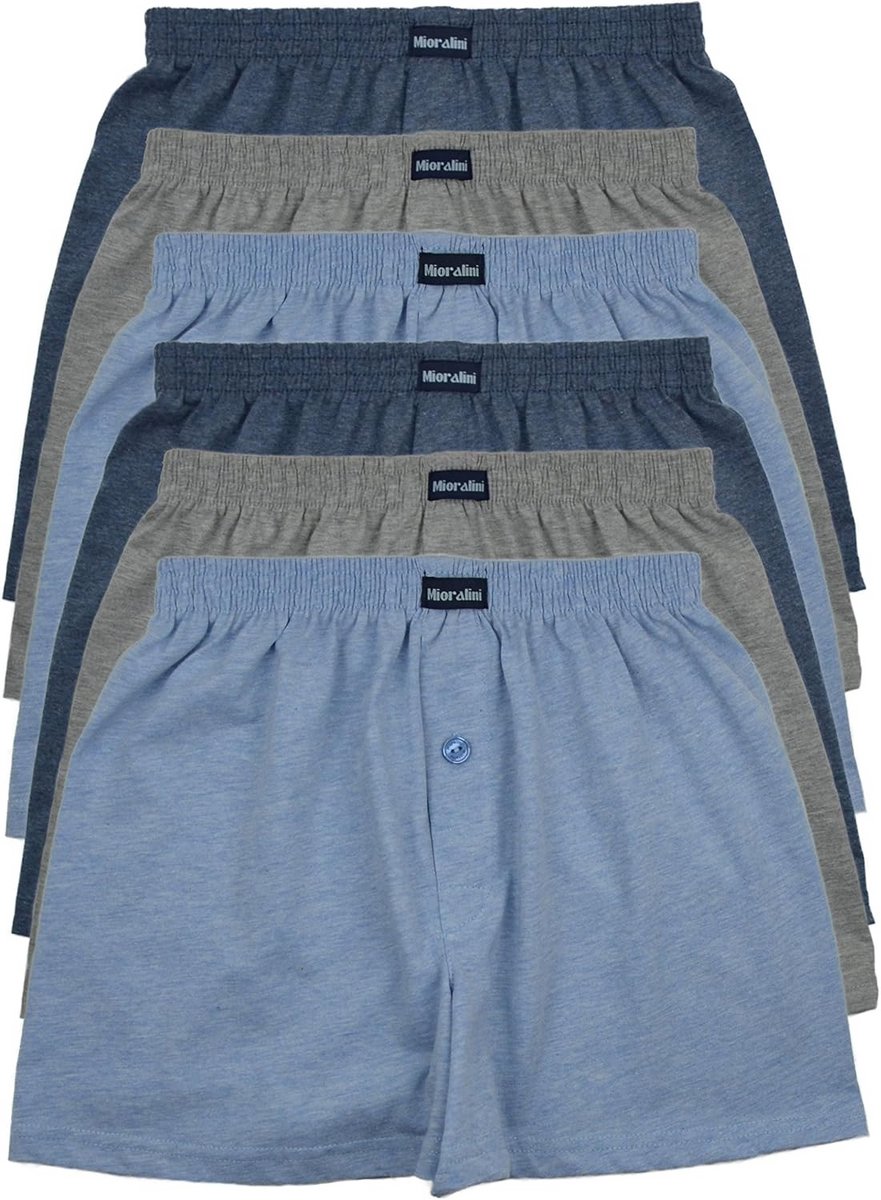 12 of 6 Heren Boxershorts Katoen Multicolor Met en Zonder Knoop
