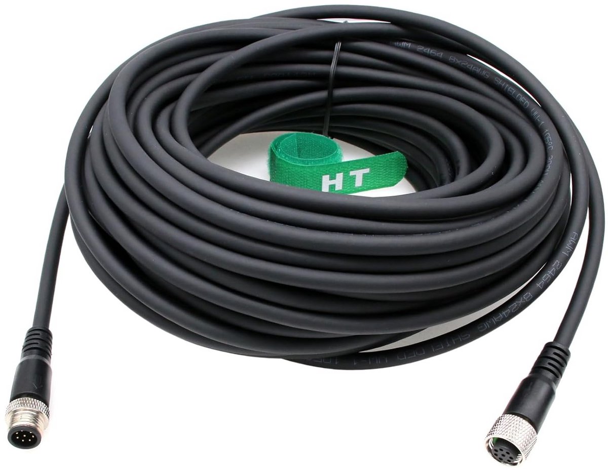 Geïsoleerde 8-pins Vrouwelijke naar 8-pins Mannelijke Kabel voor Industriële Sensoren en Automation - 20 Meter
