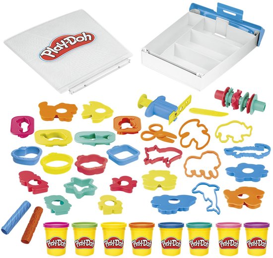 Play-Doh knutselset meeneemkoffer creatief speelgoed multicolor.