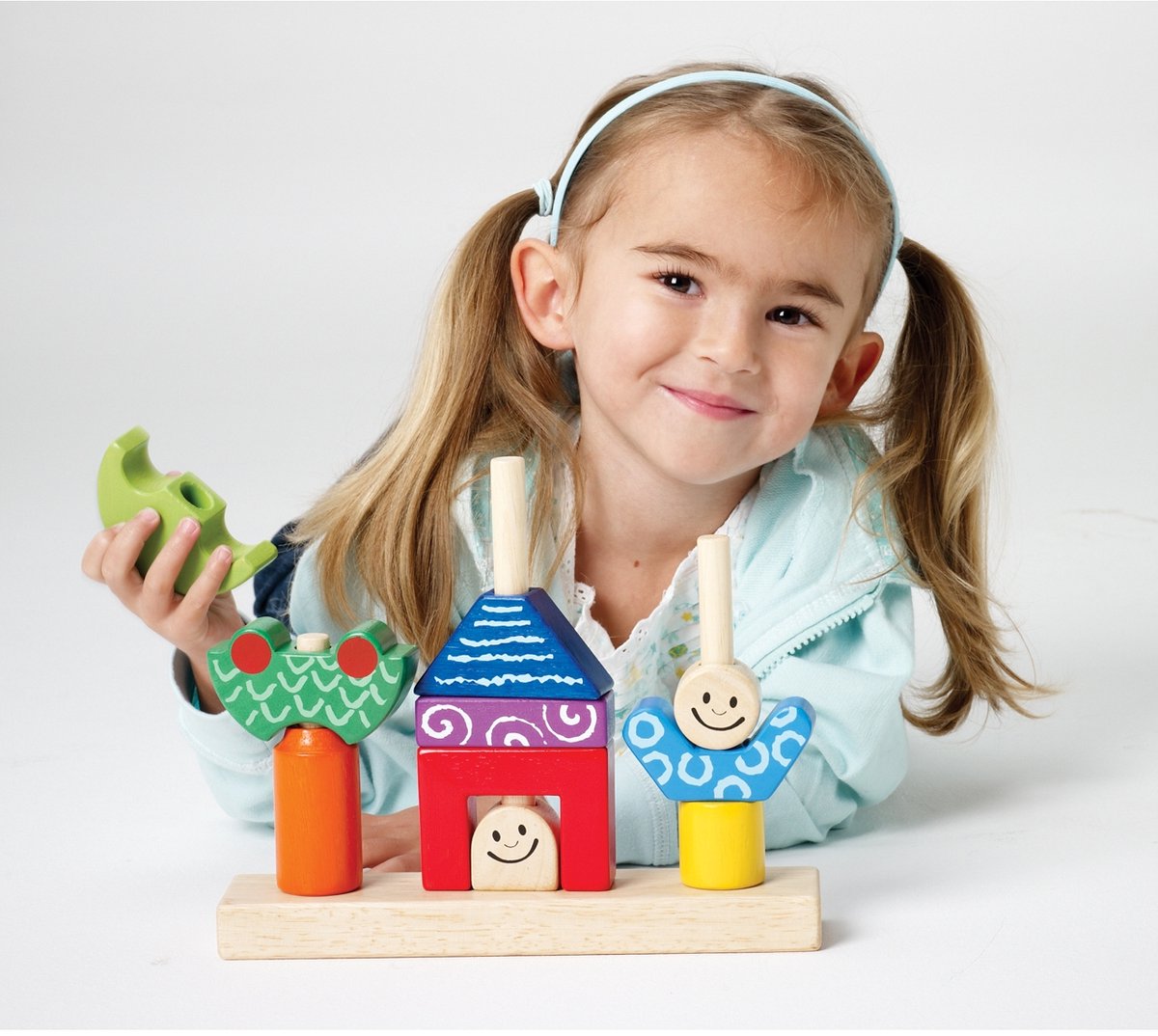 SmartGames Day & Night - Houten Stapelspel & Vormenpuzzel - 48 Educatieve Opdrachten - Solospel voor Peuters & Kleuters - Vanaf 1,5 Jaar — afbeelding 6