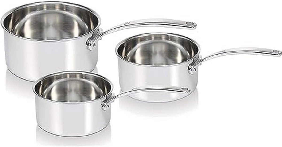 Tri-Lux Sauspan Set 3-delig 16-18-20 cm Roestvrij Staal