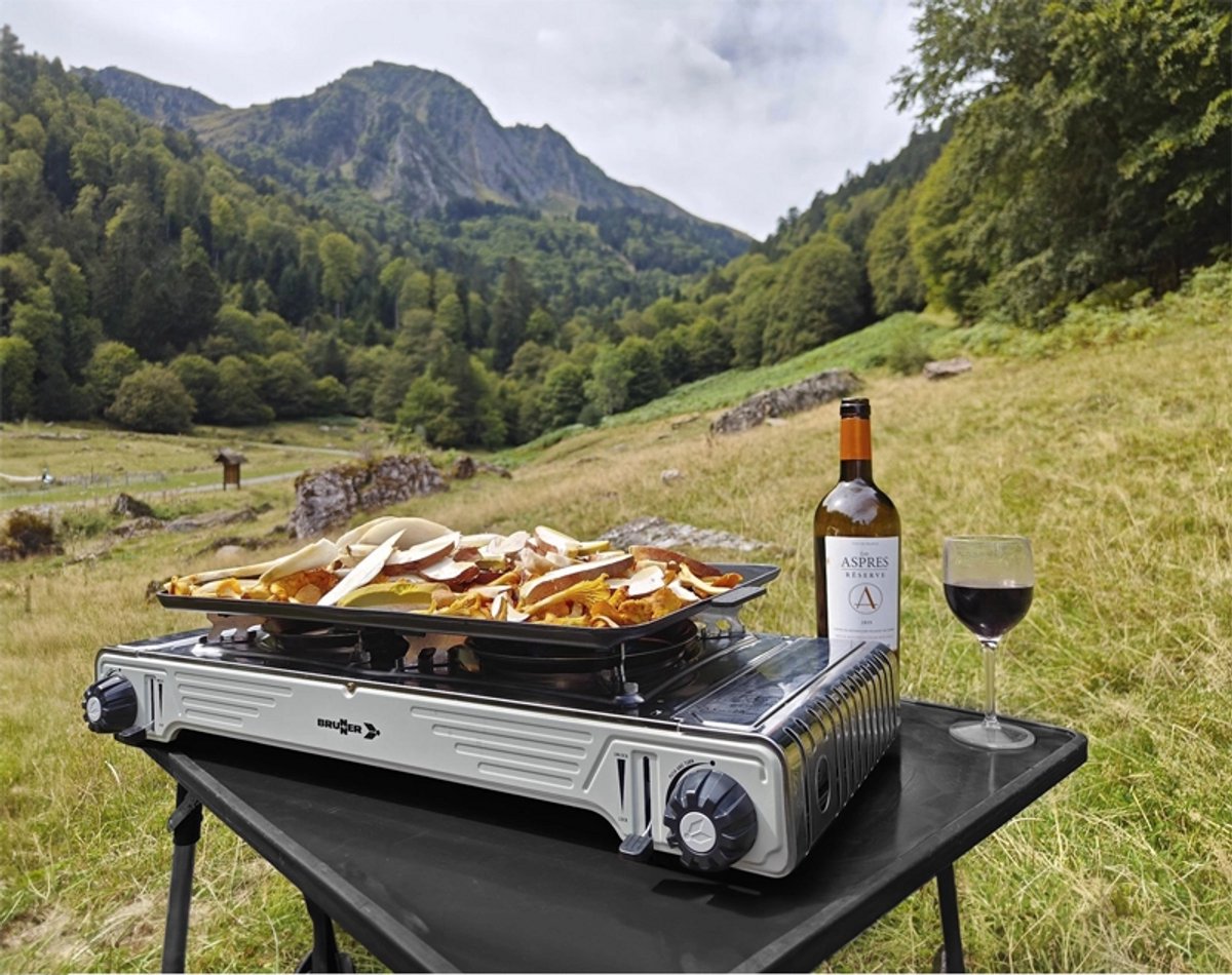 Brunner Devil Double Grill - Gas kooktoestel met grillfunctie
