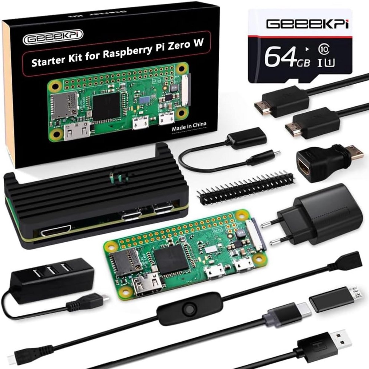 Mini Single Board Computer Starterset met WiFi en Bluetooth
