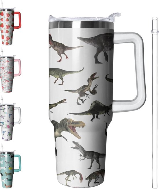 grote-40-oz-isolerende-beker-met-dinosaurus-opdruk-handvat-rietje
