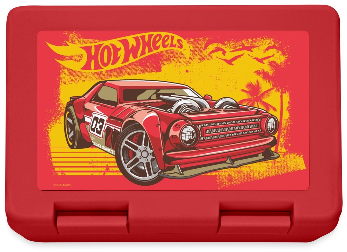 Hot Wheels Coole Auto Op Het Strand Broodtrommel Lunchbox