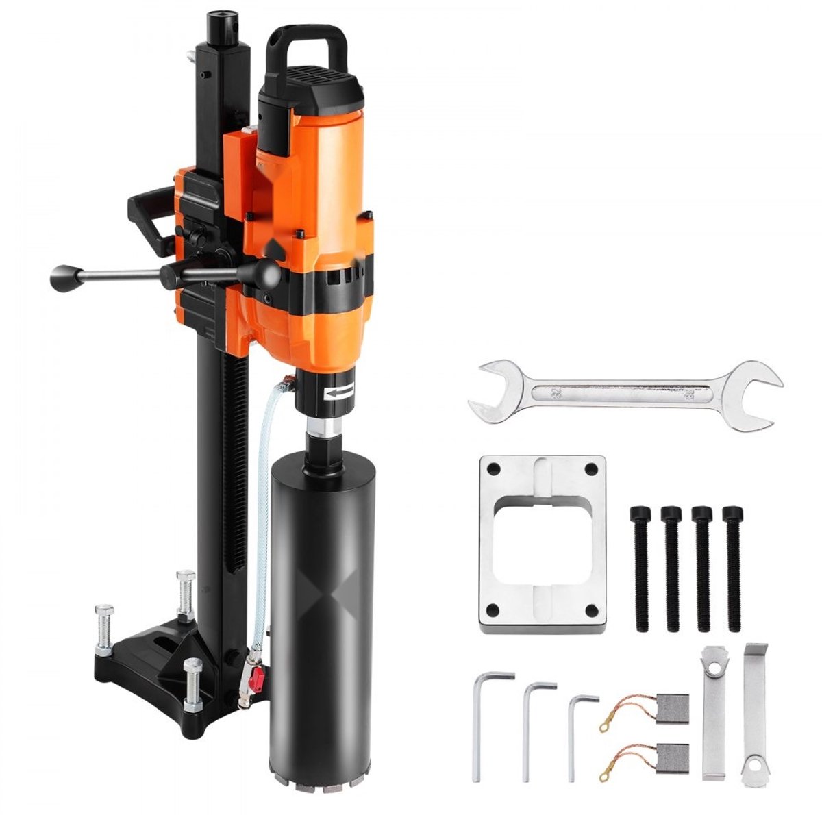 Diamant kernboormachine - Kernboor met statief - Boordiameter 2-30 cm - 3500 W - Nat en droog boren - Voor beton en steen - Robuuste constructie