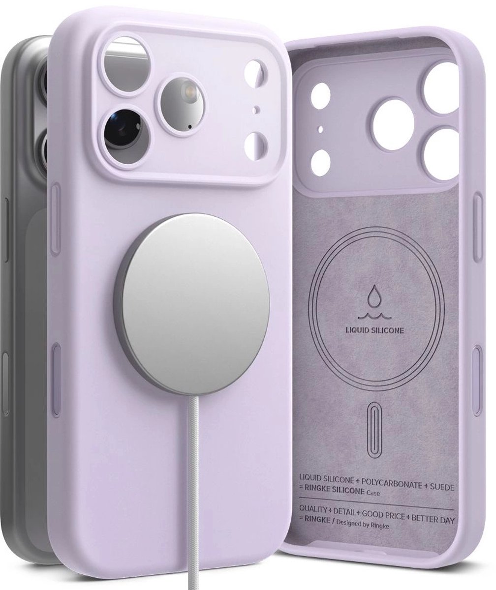 Ringke Silicone Magnetische Magsave Hoesje Voor Iphone 17 Pro Bescherming Met Functie
