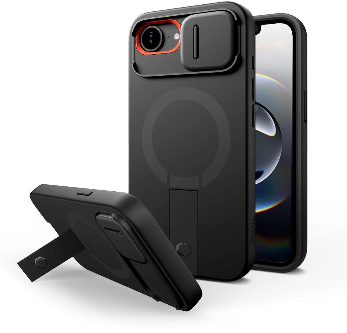 Tech-Protect Hoesje Voor Iphone 16E Magsafe Kevlar Bescherming