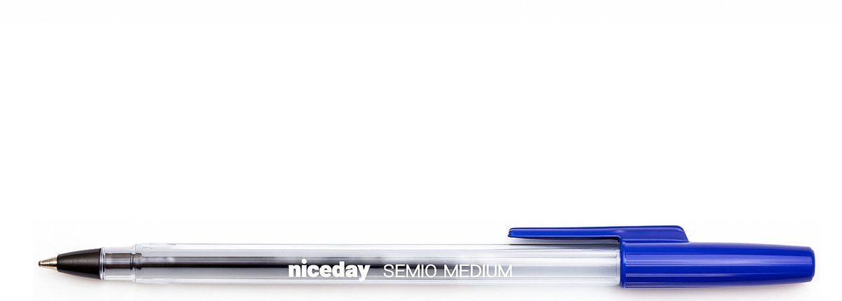 Niceday - Balpennen Medium 0.4 mm - Blauw - Set van 20 Stuks