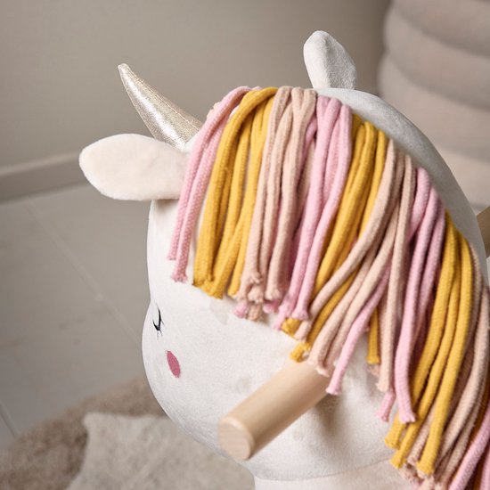 Petite Amélie Hobbelpaard Eenhoorn 'Lara' – Schommelstoel voor Baby – Hobbeldier voor een Wereld vol Magie & Fantasie - Vanaf 1 Jaar