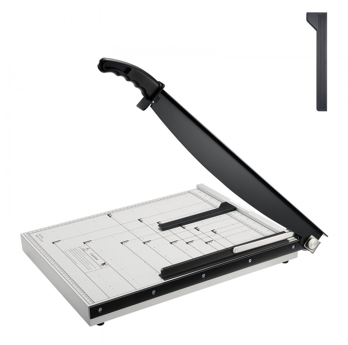 Papiersnijder - Guillotine Hefboom Papiersnijmachine - Snijbreedte 45,7 cm - Capaciteit 15 vellen - Veiligheidsrail en Mesvergrendeling - Geschikt voor A3