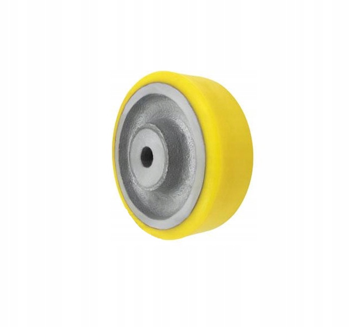 Gietijzer-polyurethaan wiel 160mm, 600kg belastbaar, 25mm asgat