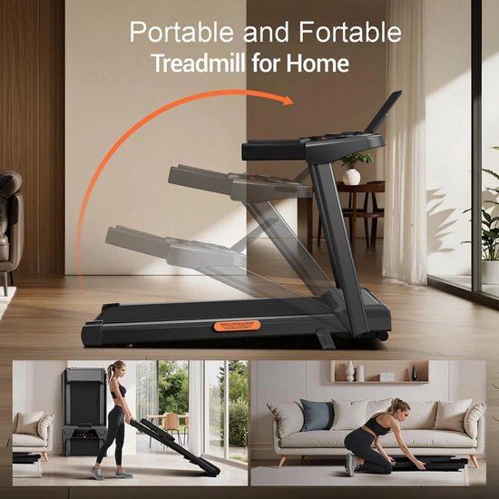 LifeFit TM1100 Elektrische Loopband - 1,2 PK Motor, Snelheden tot 10 km/u, 100x34 cm