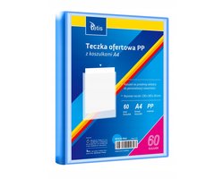 Tetis A4 Offerte Map met 60 Insteekhoezen - Blauw