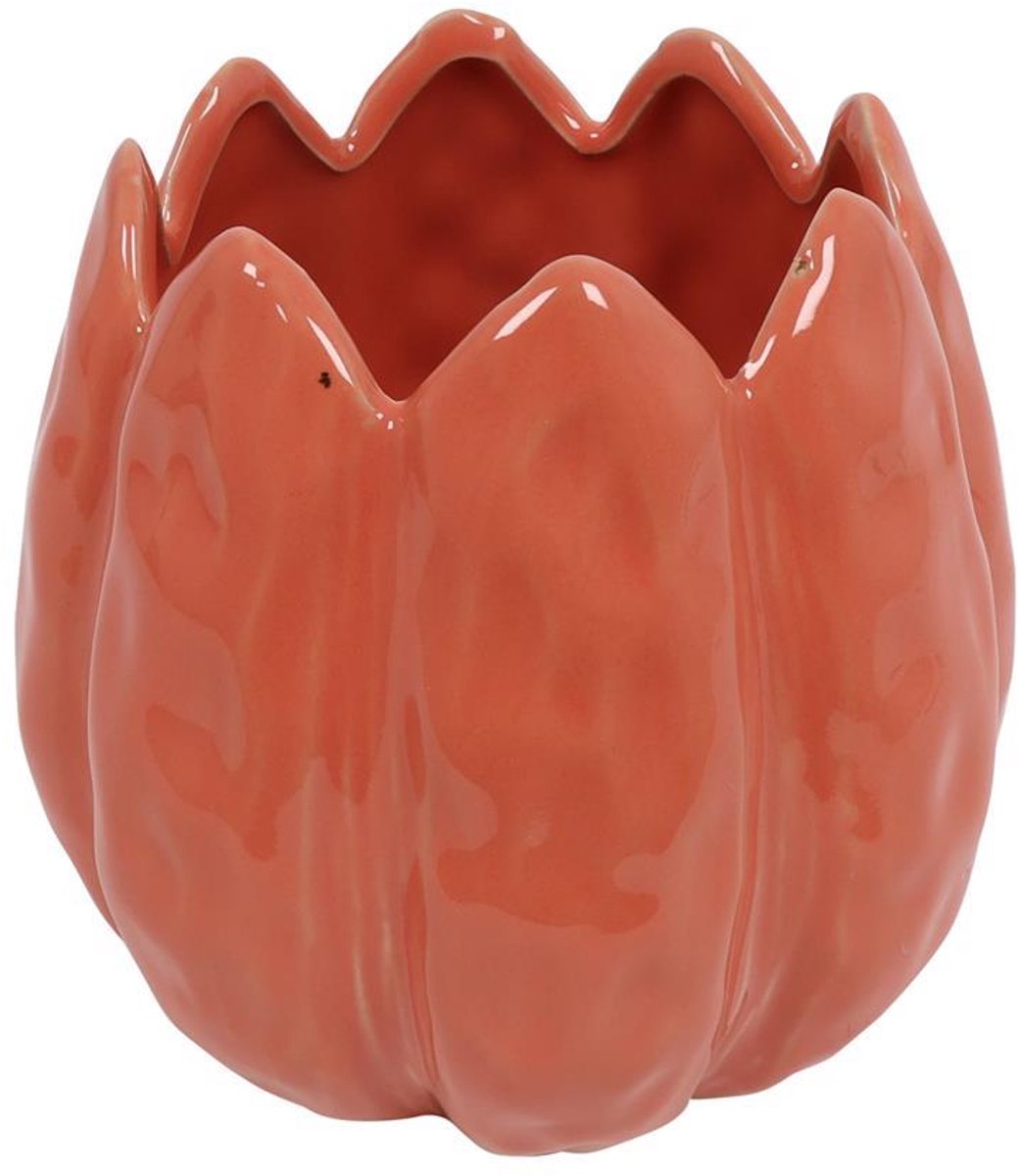 Countryfield Bloempot Nevin aardewerk L12B12H13CM d.roze