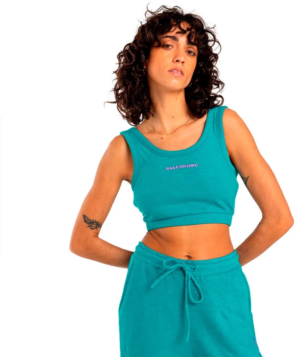 Billabong Sporty Top Zonder Mouwen L Vrouw Blauw
