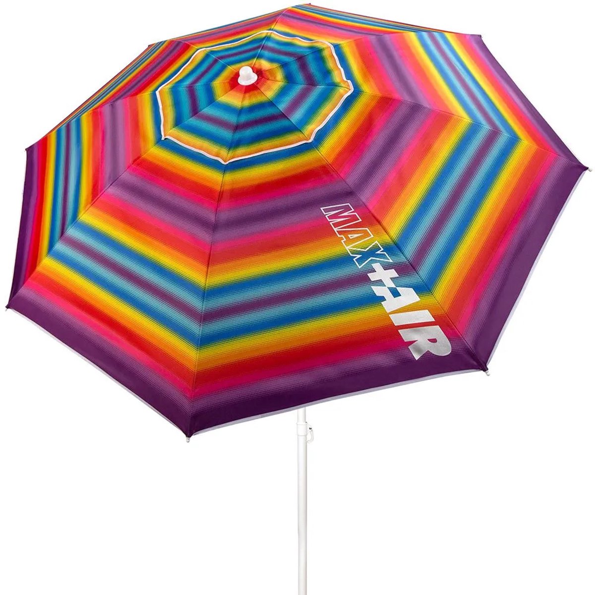 Aktive Strandparasol Met Ventilatie En Uv50-bescherming 200 Cm Veelkleurig
