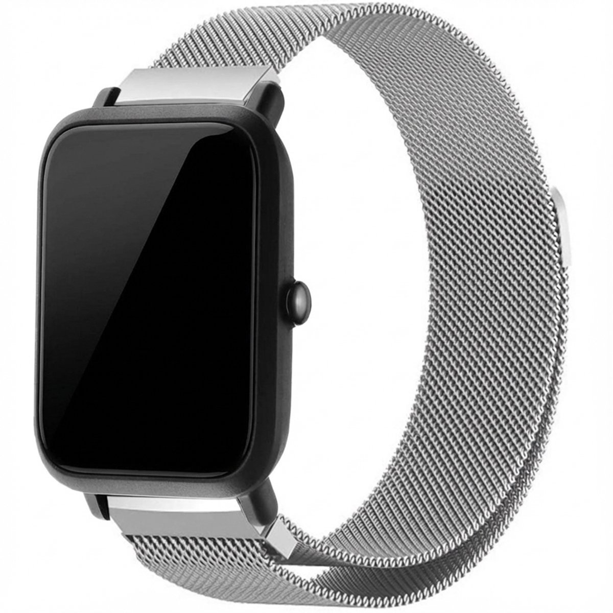 Milanees Watch bandje - Geschikt voor Amazfit GTS / BIP - Zilver