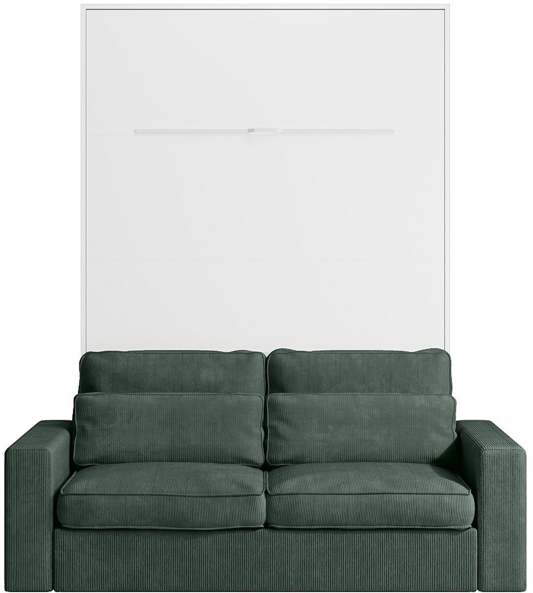 Vente-unique Bedkast hout wit 140 x 200 cm