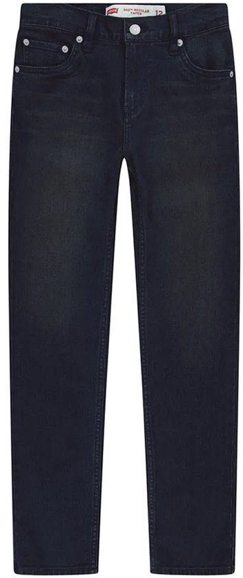 Levi's 502 Regular Taper jeans voor jongens in donkerblauw denim.